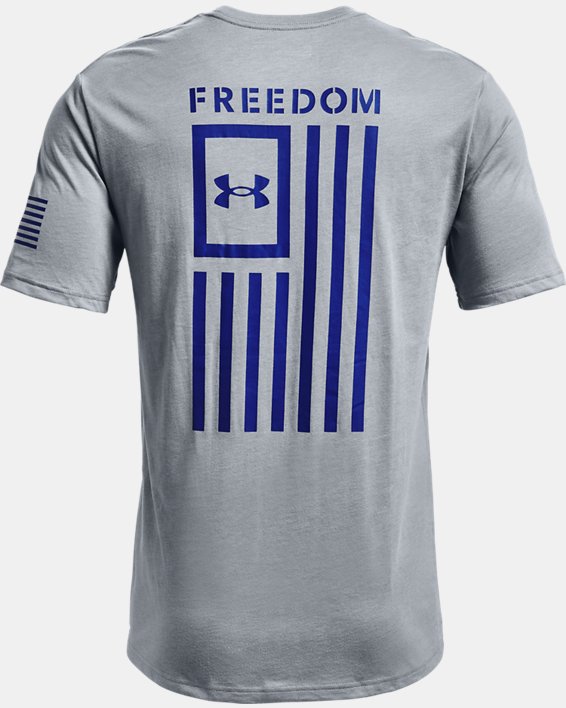 Men's UA Freedom Flag T-Shirt, Gray, pdpMainDesktop image number 5